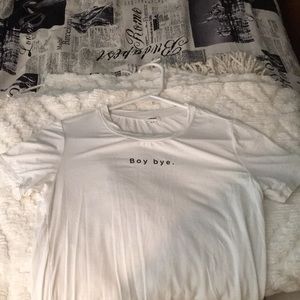boy bye - white t-shirt